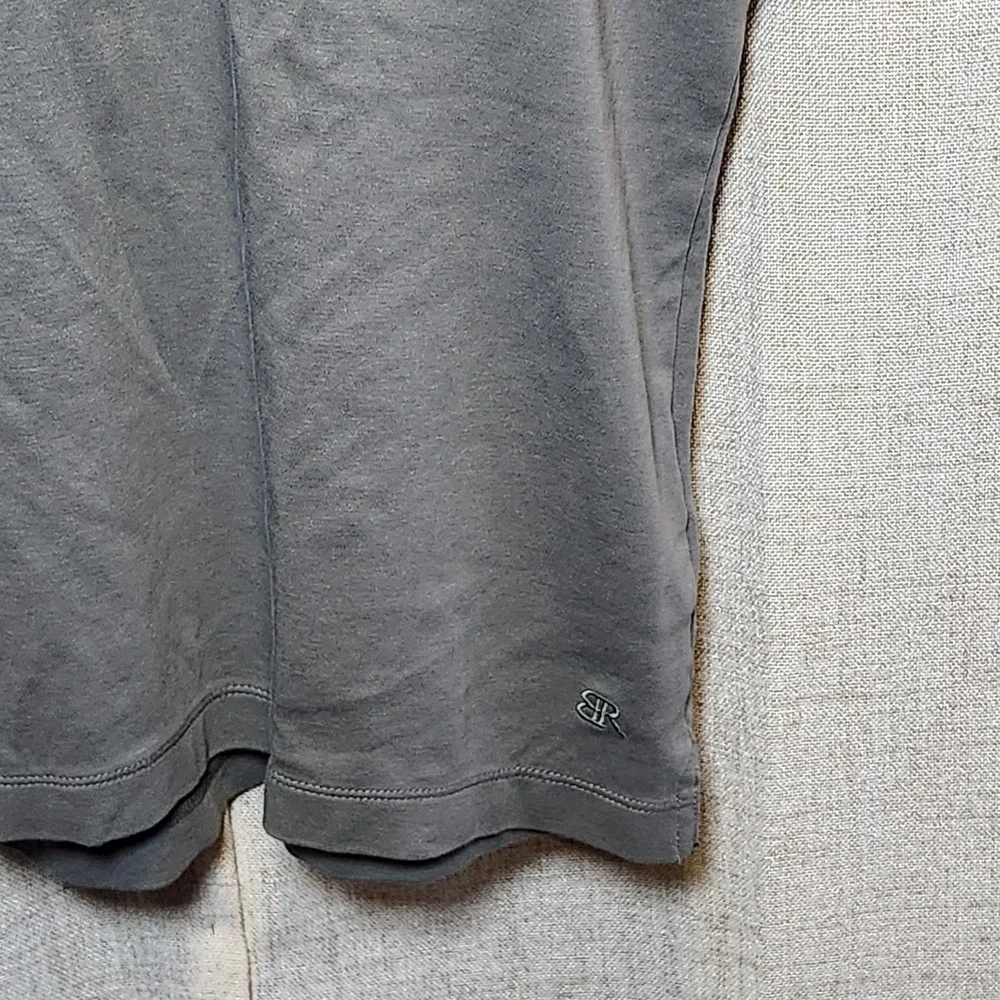 Banana Republic Men's Short Sleeve Polo Size XXL Gray‎ 1/4 Button 100% Cotton